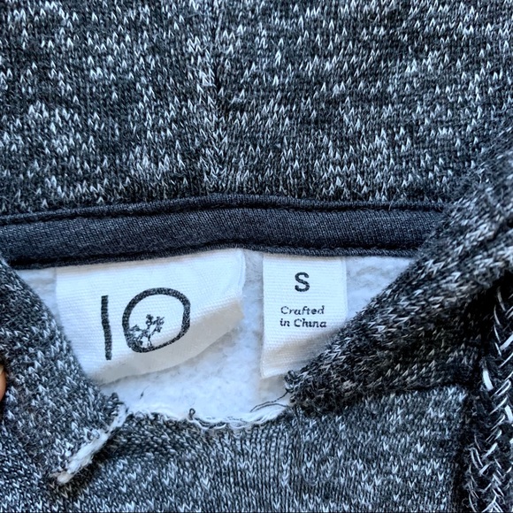 TenTree Black/Grey Hoodie with Big Logo - Picture 3 of 7